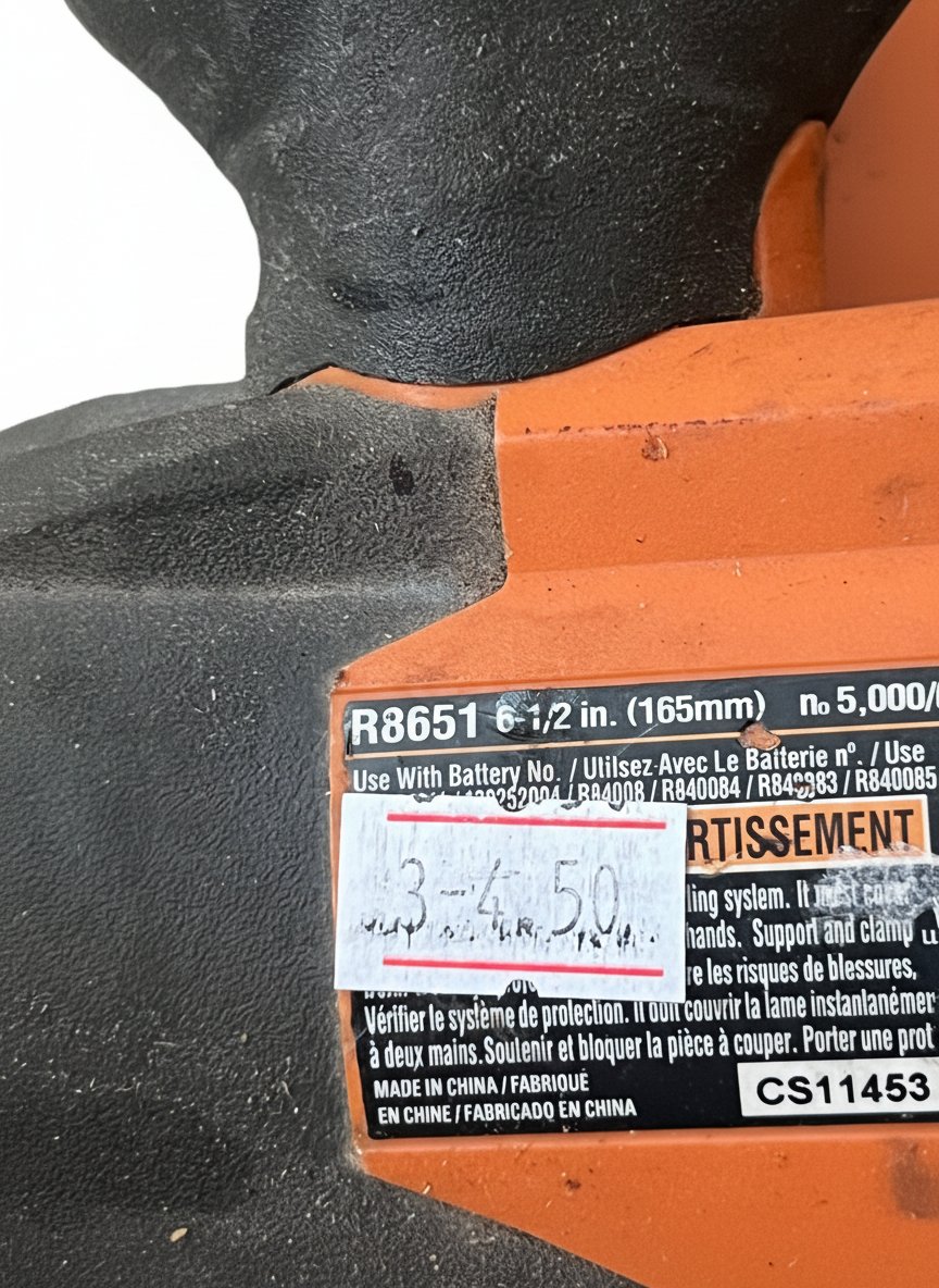 Sierra Circular Inalámbrica Ridgid R8651 6-1/2 PuLG 3-40.50 - Image 5