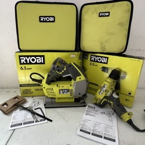 Combo Kit Sierra Caladora Y Taladro Electrico Ryobi