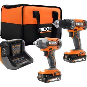 Taladro Y Taladro De Impacto Ridgid, 18v, C/bat Y Carg Color Naranja Frecuencia 0