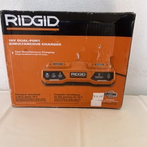 Para 2 Baterias Ridgid 18v Cargador Dual Ridgid Ac86095 7-2.