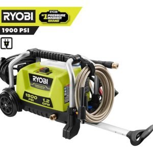 Hidrolavadora Electirca 1900 Psi Ryobi 1.2 Gpm Color Verde