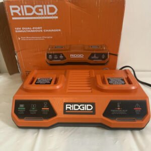 Cargador Ridgid Ac86095 Cargador Simultáneo De Doble Puerto