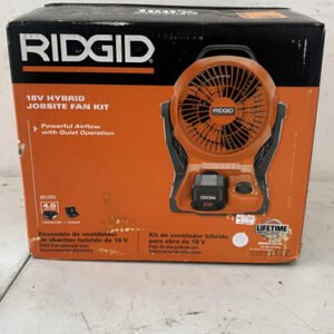 Ventilador Híbrido Ridgid R860721k 18v Kit 4.0ah 3-4.52 19.05 Cm Naranja Negro Plástico 3