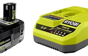 Batería Ryobi 18v 4ah Psk014 Cargador Rápido Nuevo Sin Caja